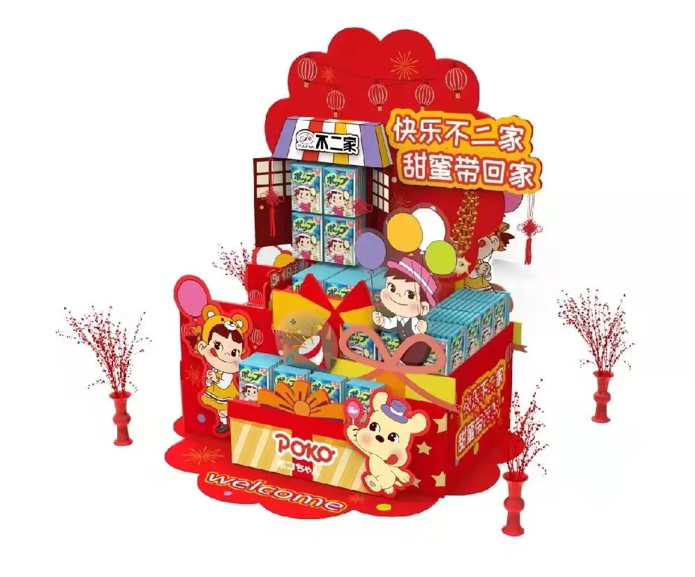 不二家棒棒糖节日陈列